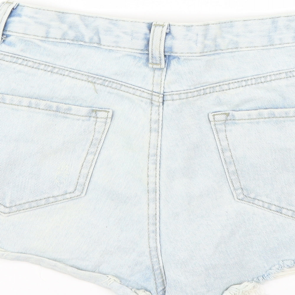 Primark Womens Blue   Hot Pants Shorts Size 8