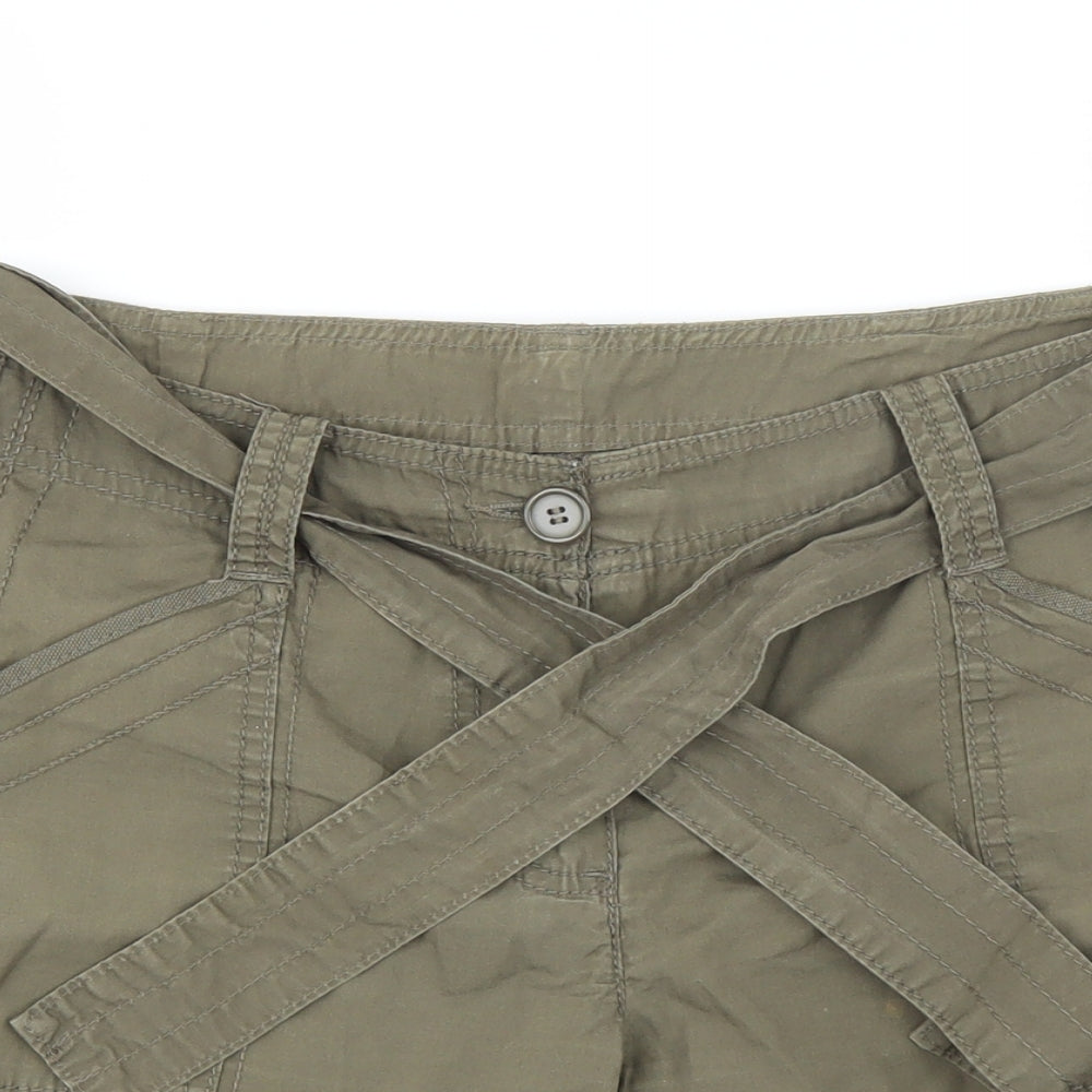 Marks and Spencer Womens Green   Cargo Shorts Size 10
