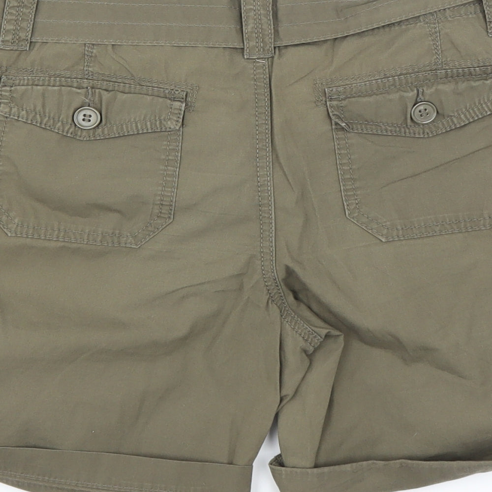 Marks and Spencer Womens Green   Cargo Shorts Size 10