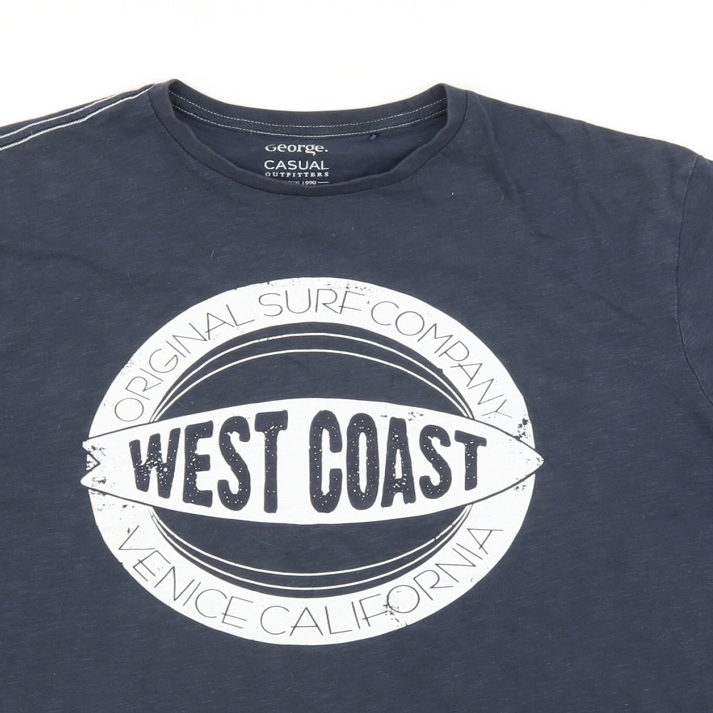 George Mens Blue    T-Shirt Size XL