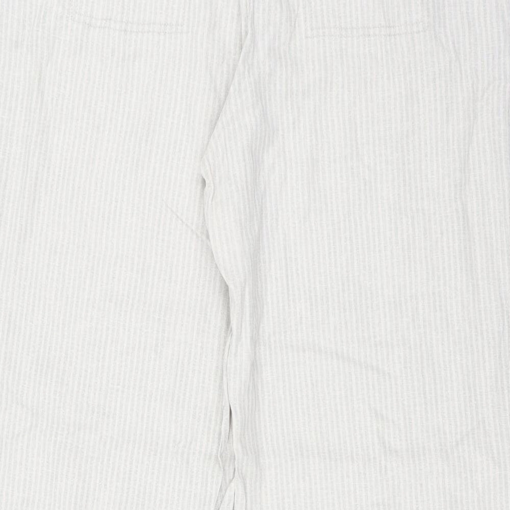 NEXT Womens Blue Striped  Trousers  Size 16 L29 in