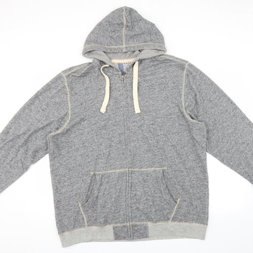 George Mens Grey   Full Zip Hoodie Size XL