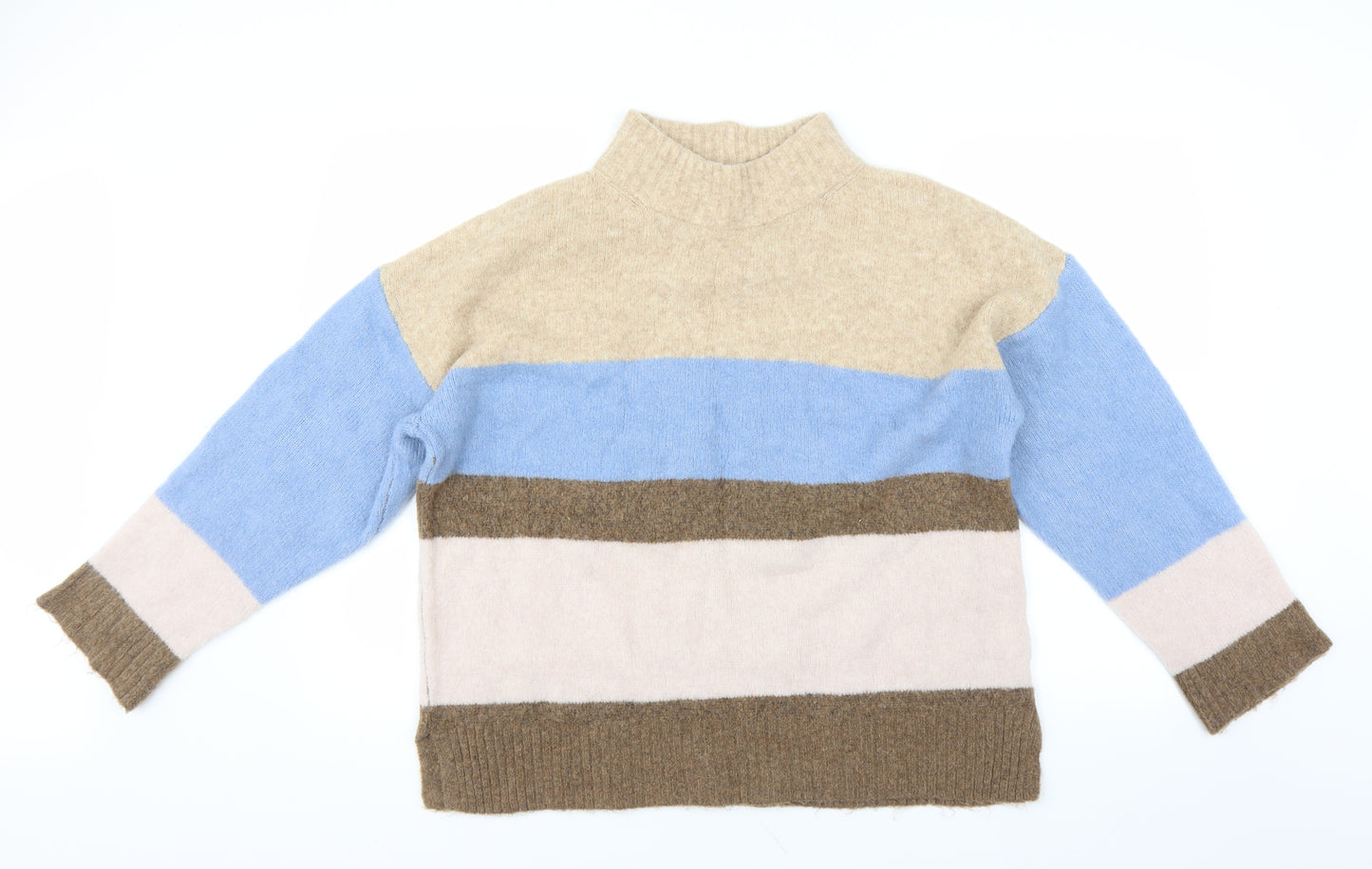 NEXT Womens Brown Striped  Pullover Jumper Size L