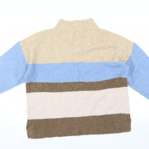 NEXT Womens Brown Striped  Pullover Jumper Size L