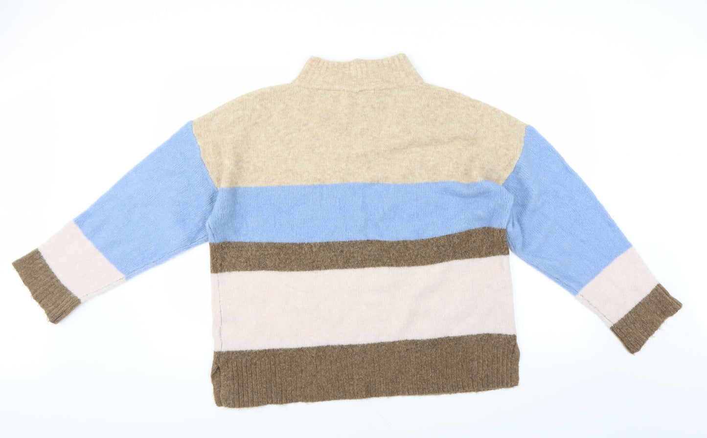 NEXT Womens Brown Striped  Pullover Jumper Size L