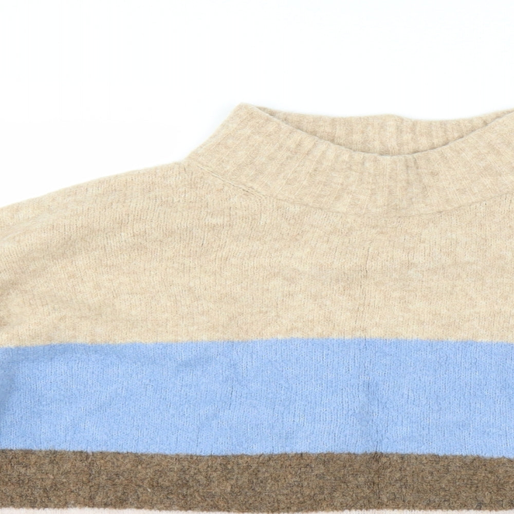 NEXT Womens Brown Striped  Pullover Jumper Size L