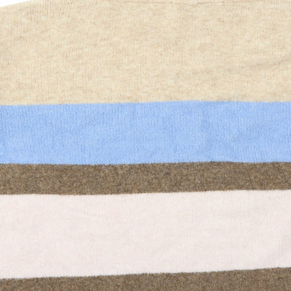 NEXT Womens Brown Striped  Pullover Jumper Size L