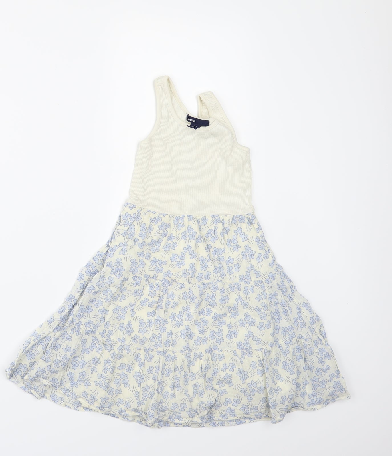 Gap Girls Ivory Floral  A-Line  Size 4-5 Years