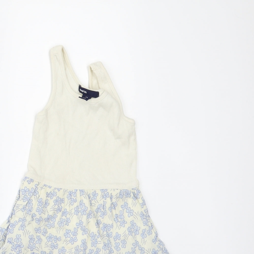 Gap Girls Ivory Floral  A-Line  Size 4-5 Years