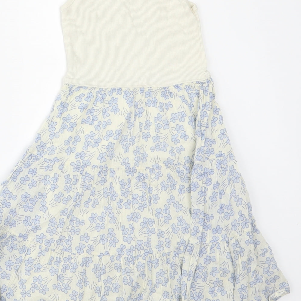 Gap Girls Ivory Floral  A-Line  Size 4-5 Years