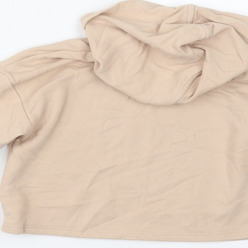 River Island Girls Beige   Pullover Hoodie Size 5-6 Years