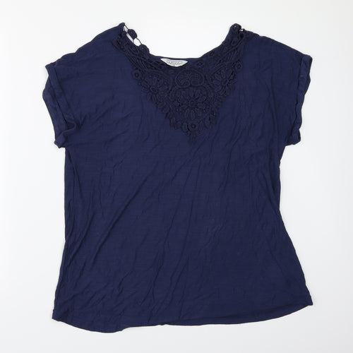Classic Womens Blue   Basic T-Shirt Size 14