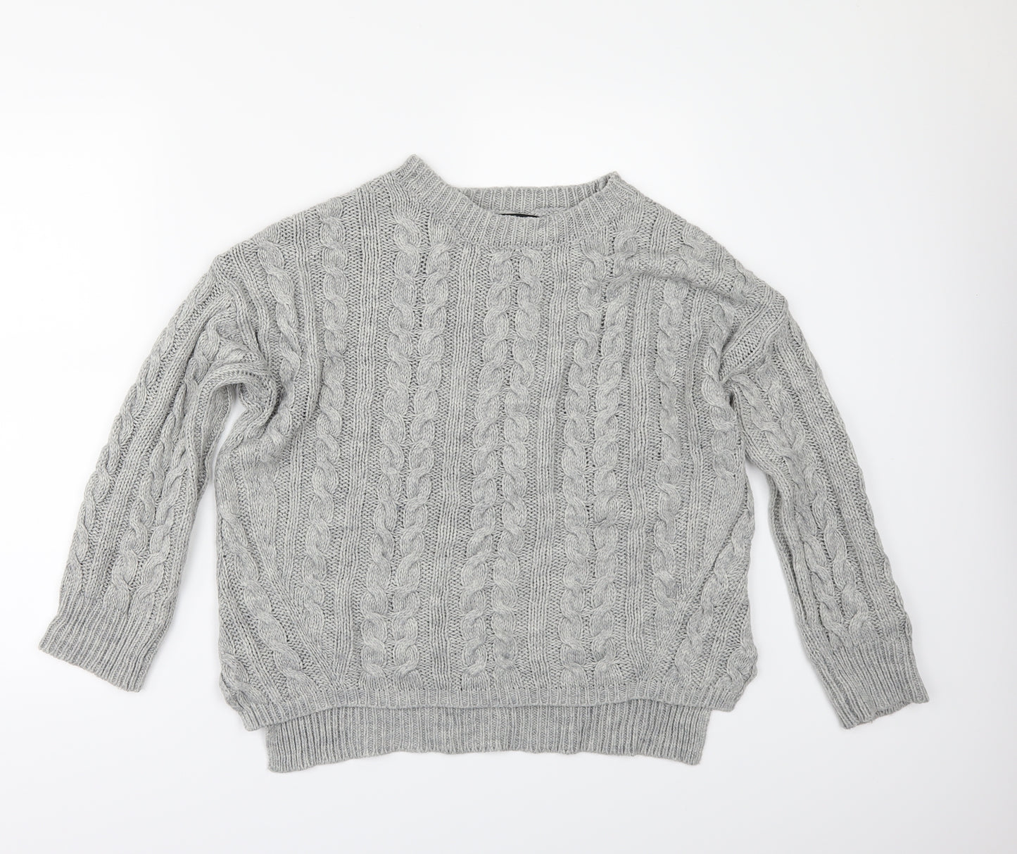 Primark Womens Grey   Pullover Jumper Size S