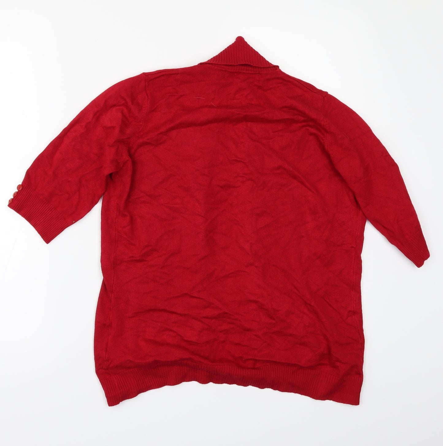 EWM Womens Red   Cardigan Jumper Size S