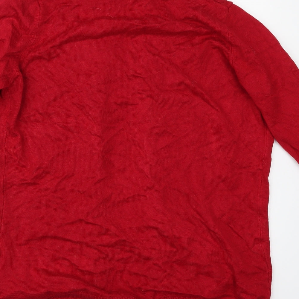 EWM Womens Red   Cardigan Jumper Size S