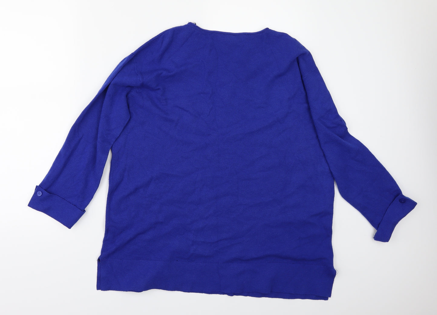 Beauty Women Womens Blue   Pullover Jumper Size M