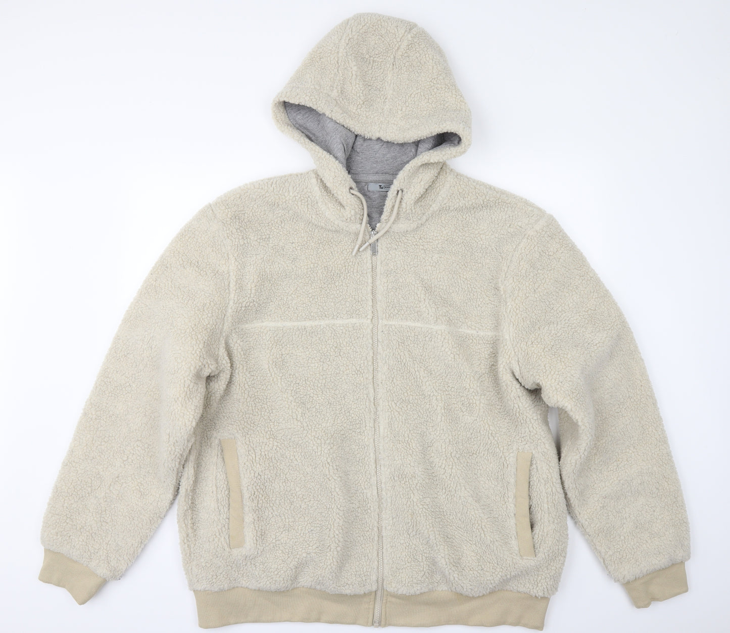 TU Mens Beige   Jacket  Size XL