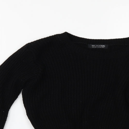 Select Womens Black   Pullover Jumper Size 12