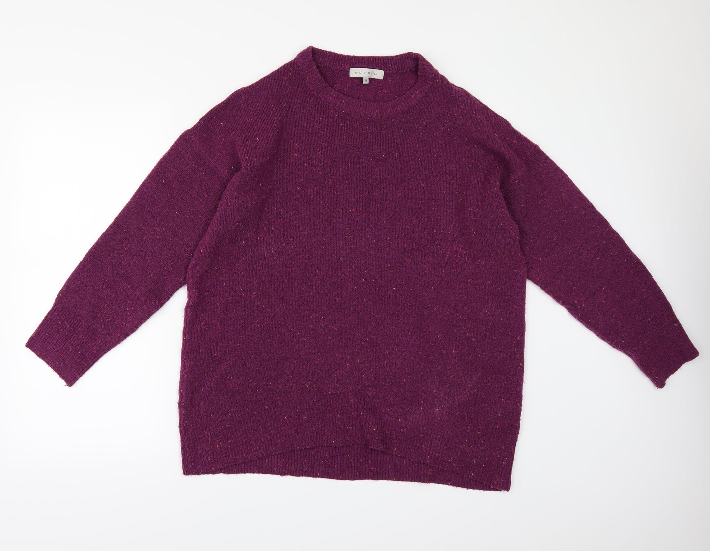 Nutmeg Womens Purple   Pullover Jumper Size 16