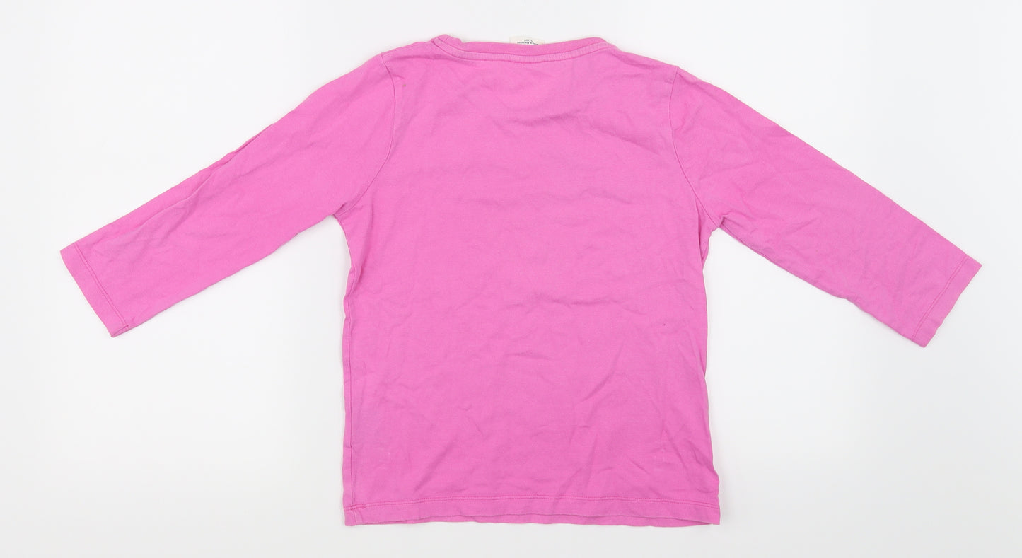Mini Boden Girls Pink   Basic T-Shirt Size 9-10 Years