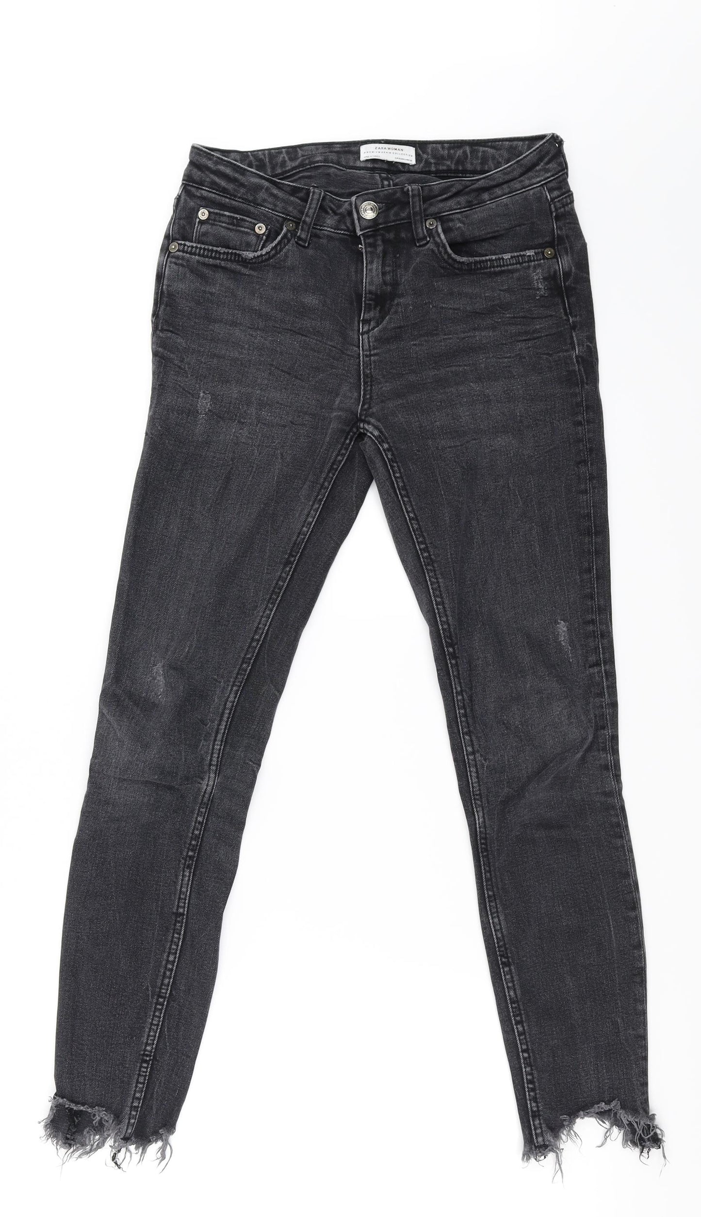 Zara woman  Womens Grey  Denim Skinny Jeans Size 26 L26 in