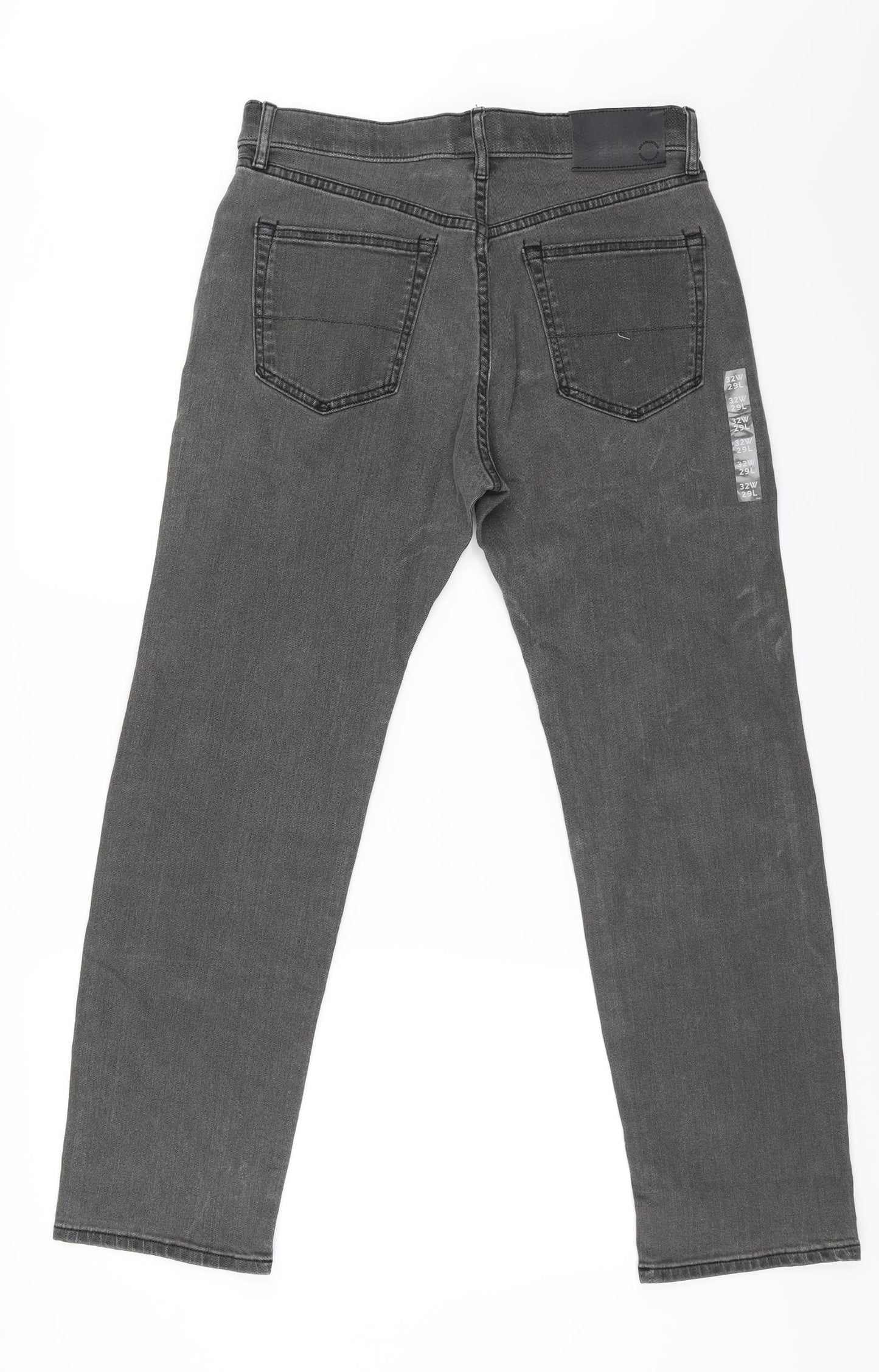 Preworn Mens Grey  Denim Straight Jeans Size 32 in L29 in