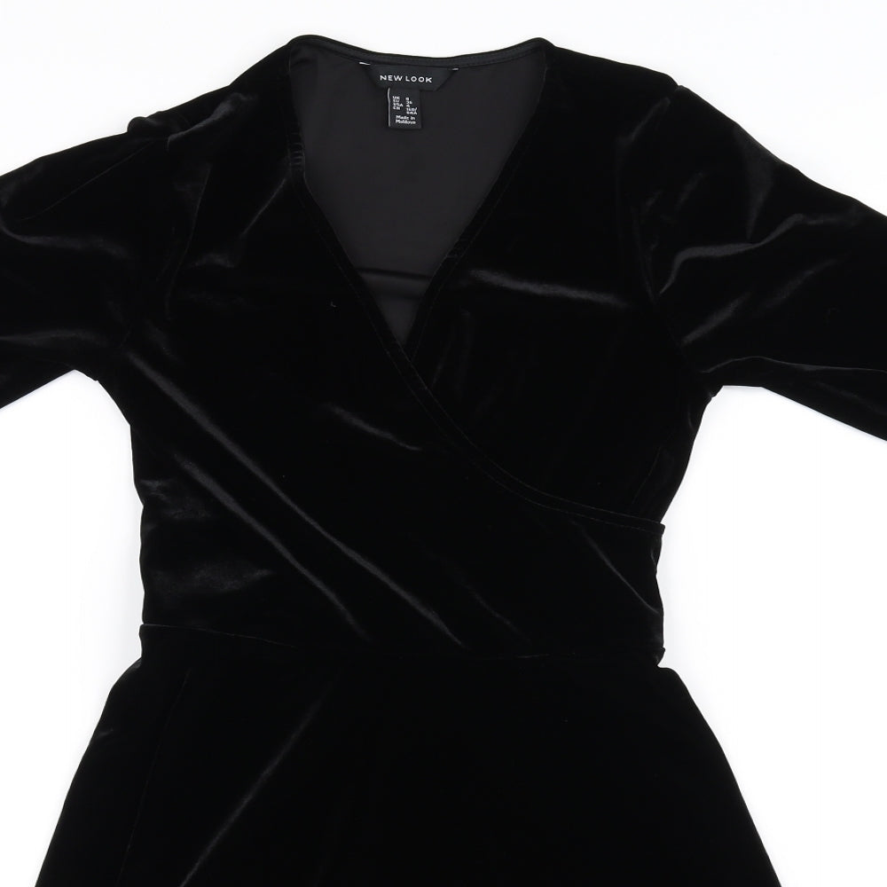 New Look Womens Black   A-Line  Size 8