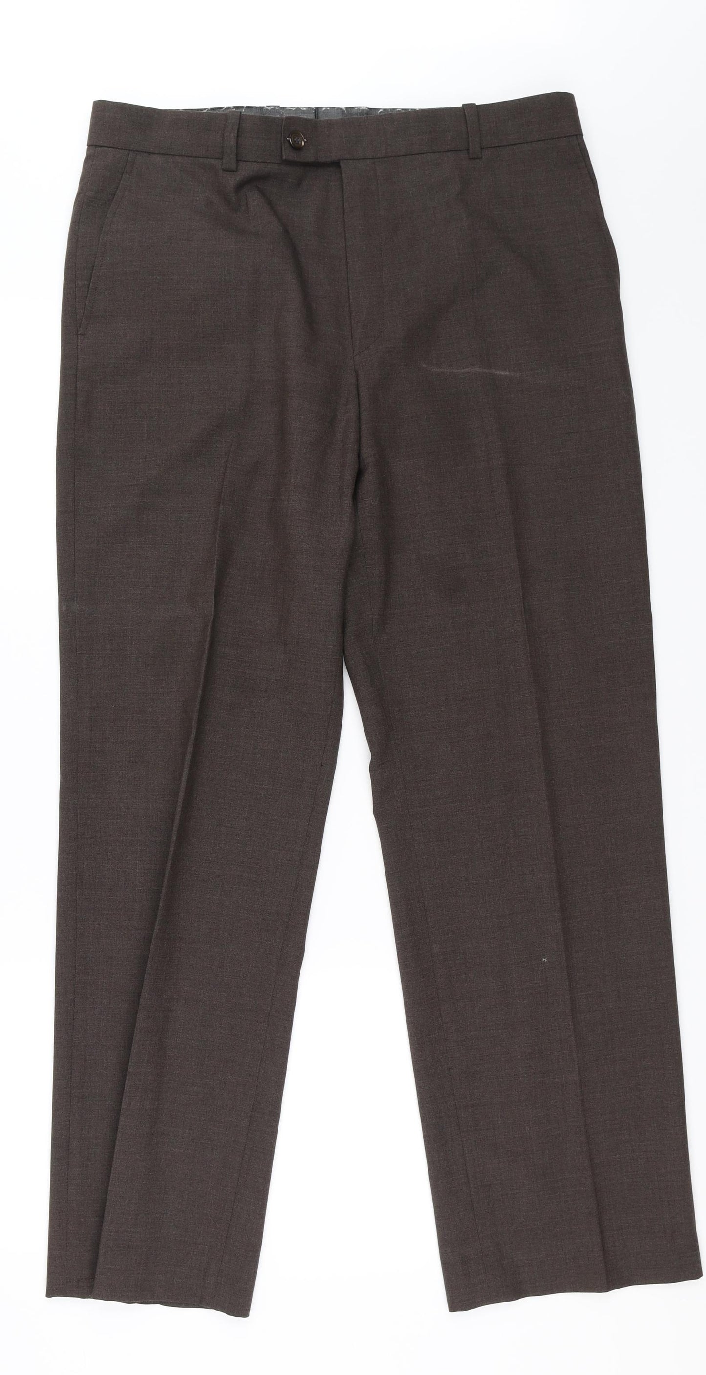 Preworn Mens Brown   Trousers  Size 34 in L30 in