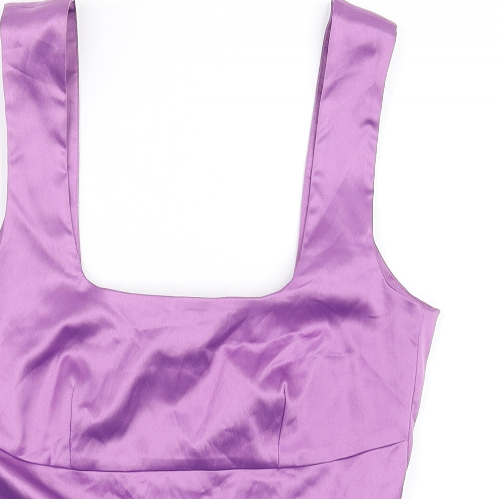 Preworn Womens Purple   Basic T-Shirt Size 10