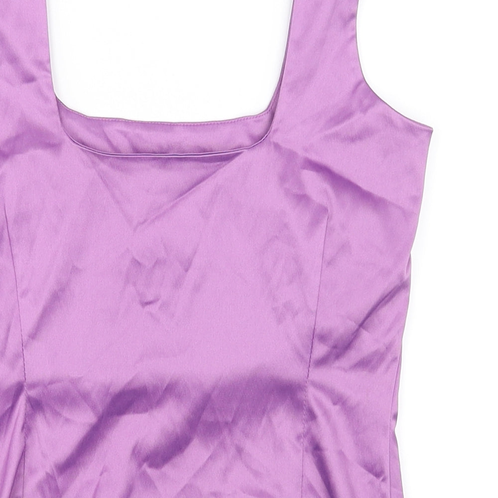 Preworn Womens Purple   Basic T-Shirt Size 10