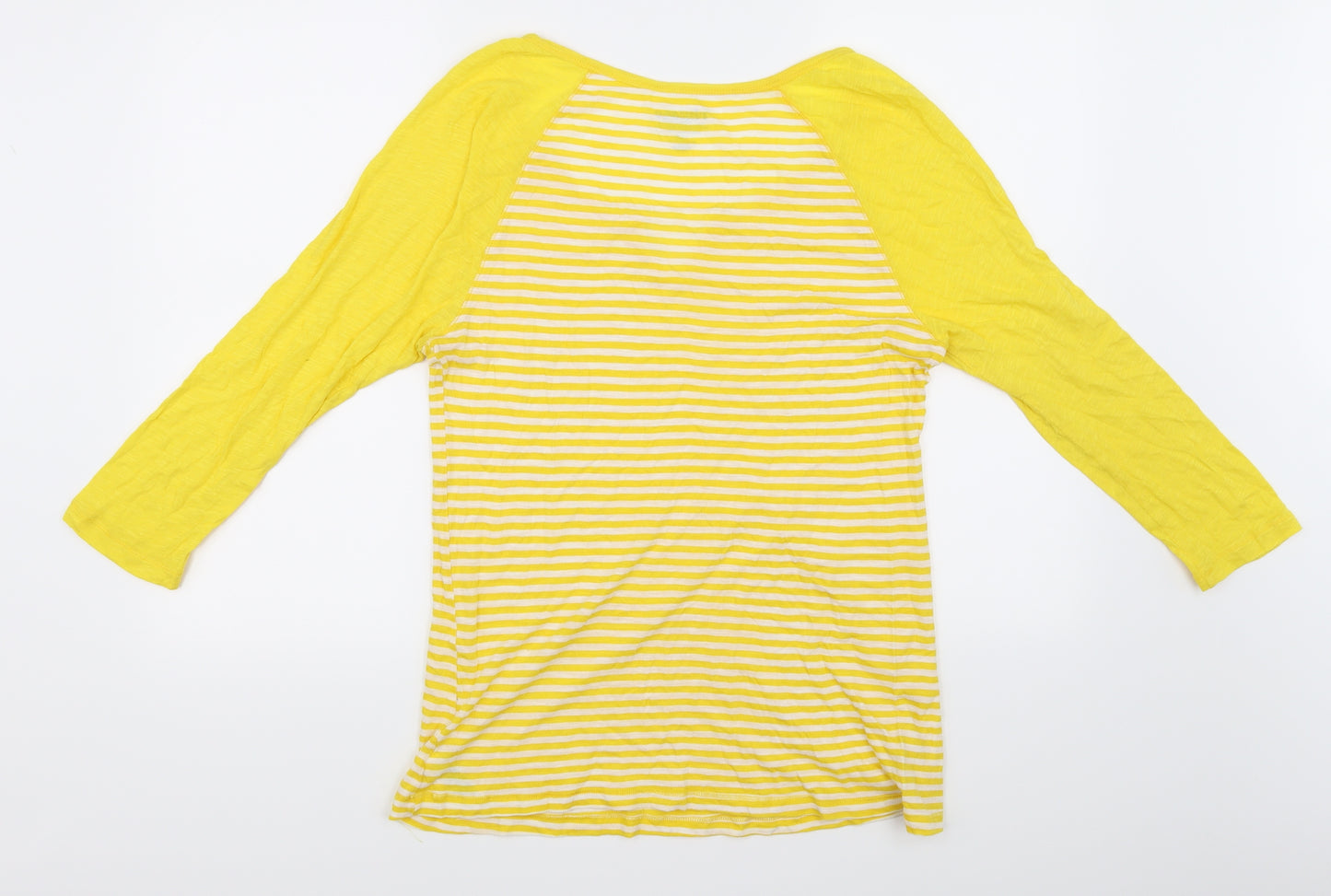 Vintage Womens Yellow   Basic T-Shirt Size L
