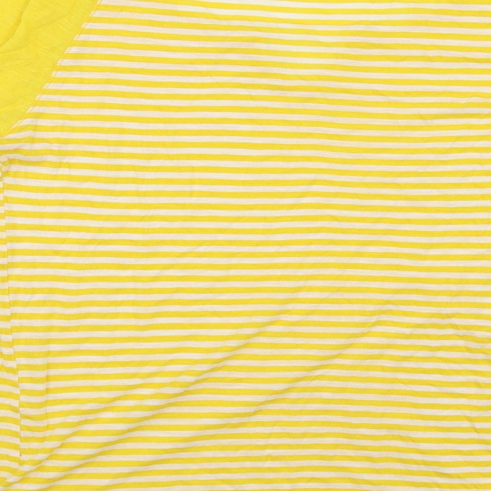 Vintage Womens Yellow   Basic T-Shirt Size L