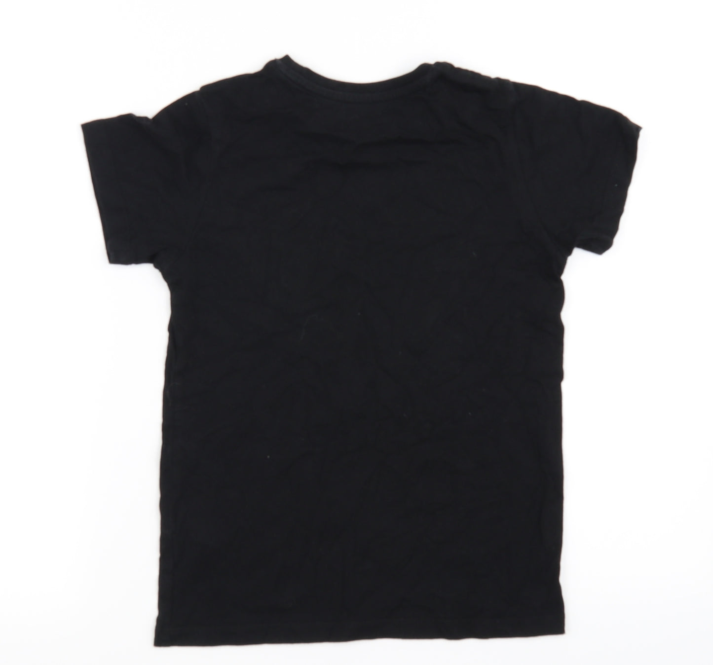 Preworn Boys Black   Basic T-Shirt Size 9 Years