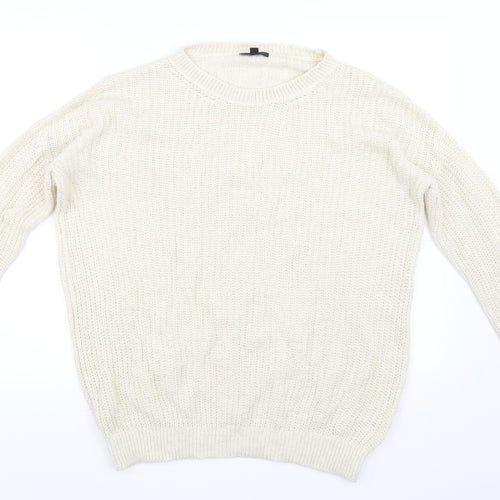 Topshop Womens Yellow   Pullover Jumper Size 6