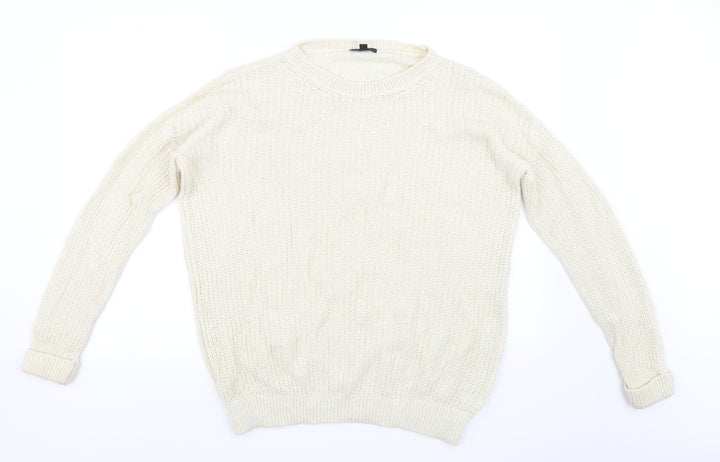 Topshop Womens Yellow Pullover Jumper Size 6