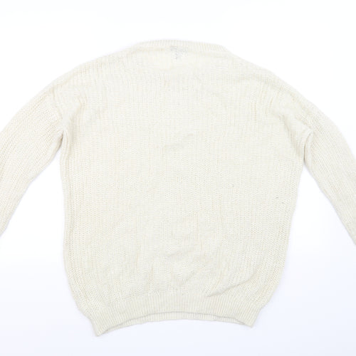 Topshop Womens Yellow   Pullover Jumper Size 6