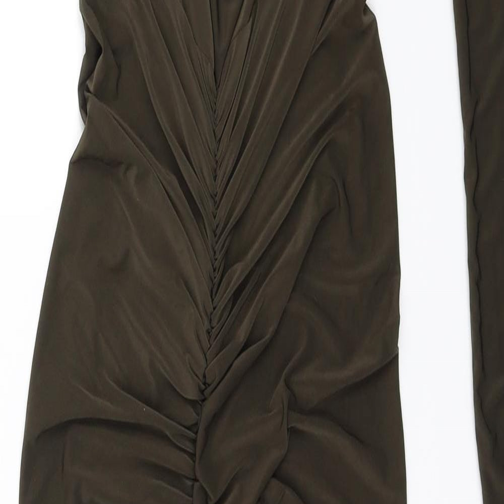 PRETTYLITTLETHING Womens Brown   Bodycon  Size 6