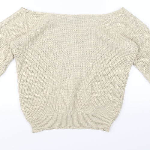 pearl knitwear Womens Beige   Pullover Jumper Size XS