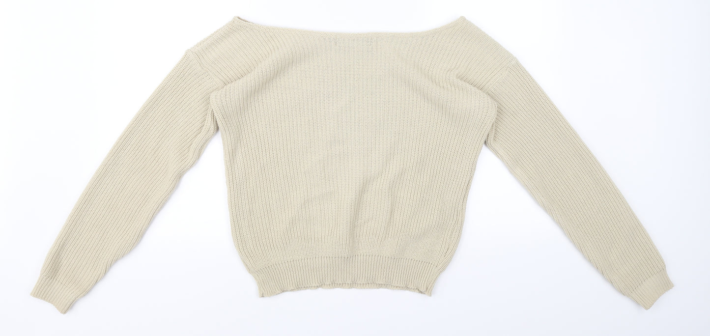 pearl knitwear Womens Beige   Pullover Jumper Size XS