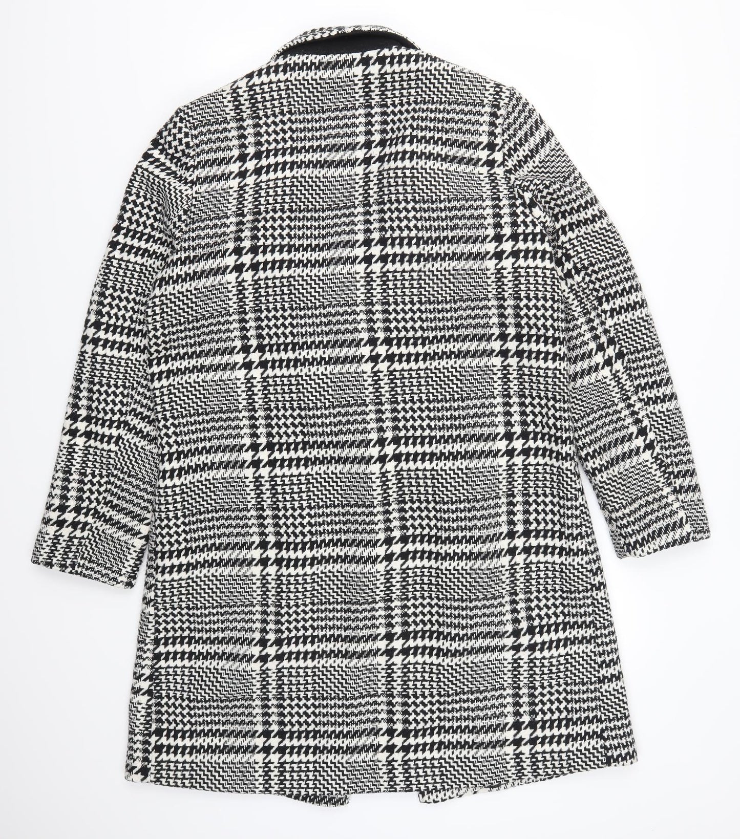 George Womens Grey Houndstooth  Overcoat Coat Size 16