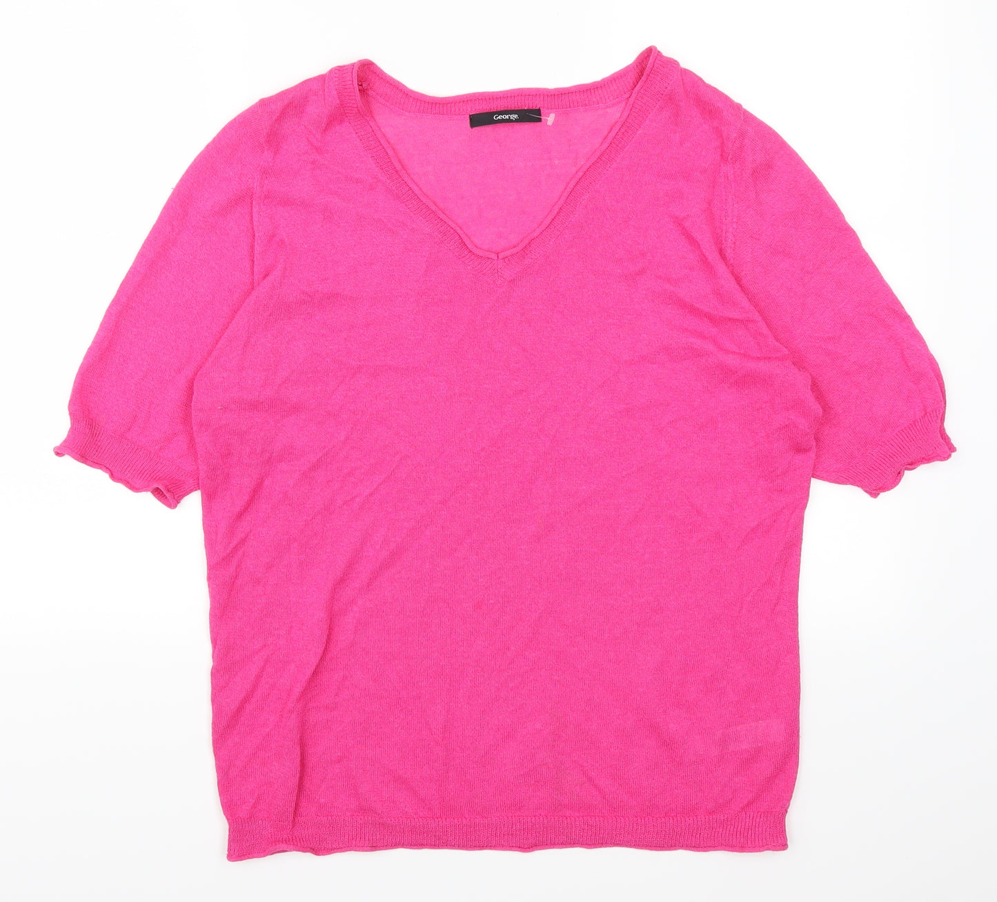 George Womens Pink   Basic T-Shirt Size 14