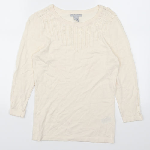 H&M Womens Ivory   Pullover Jumper Size XS