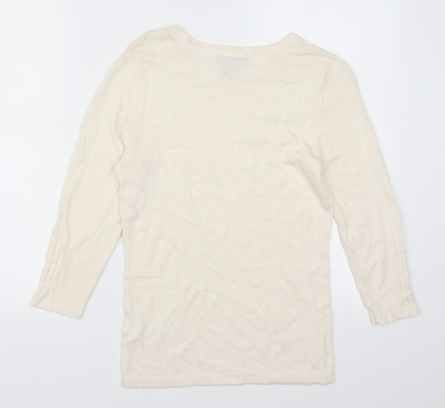 H&M Womens Ivory   Pullover Jumper Size XS