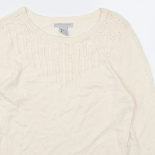 H&M Womens Ivory   Pullover Jumper Size XS