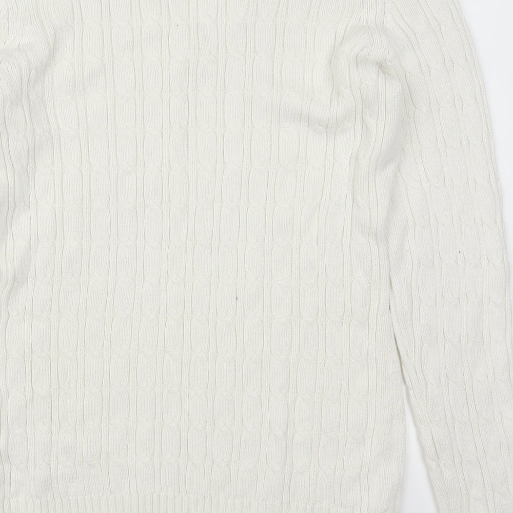 FLG Womens White   Pullover Jumper Size 14