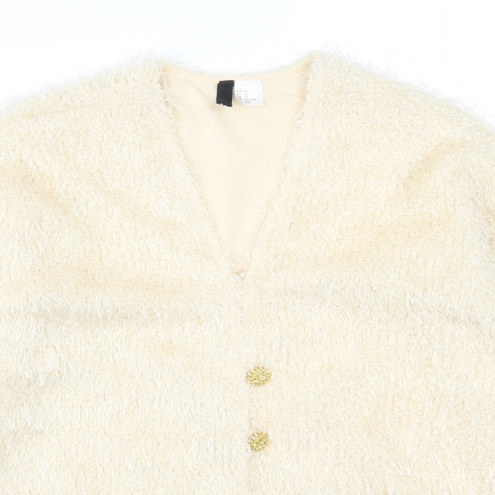 H&M Womens Beige   Cardigan Jumper Size XS