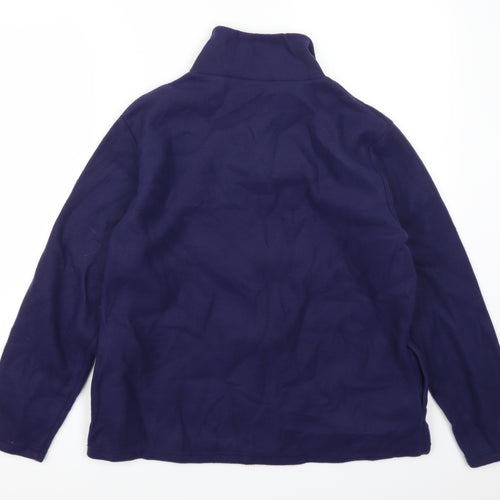 Anne De Lancay Womens Blue  Fleece Jacket  Size M