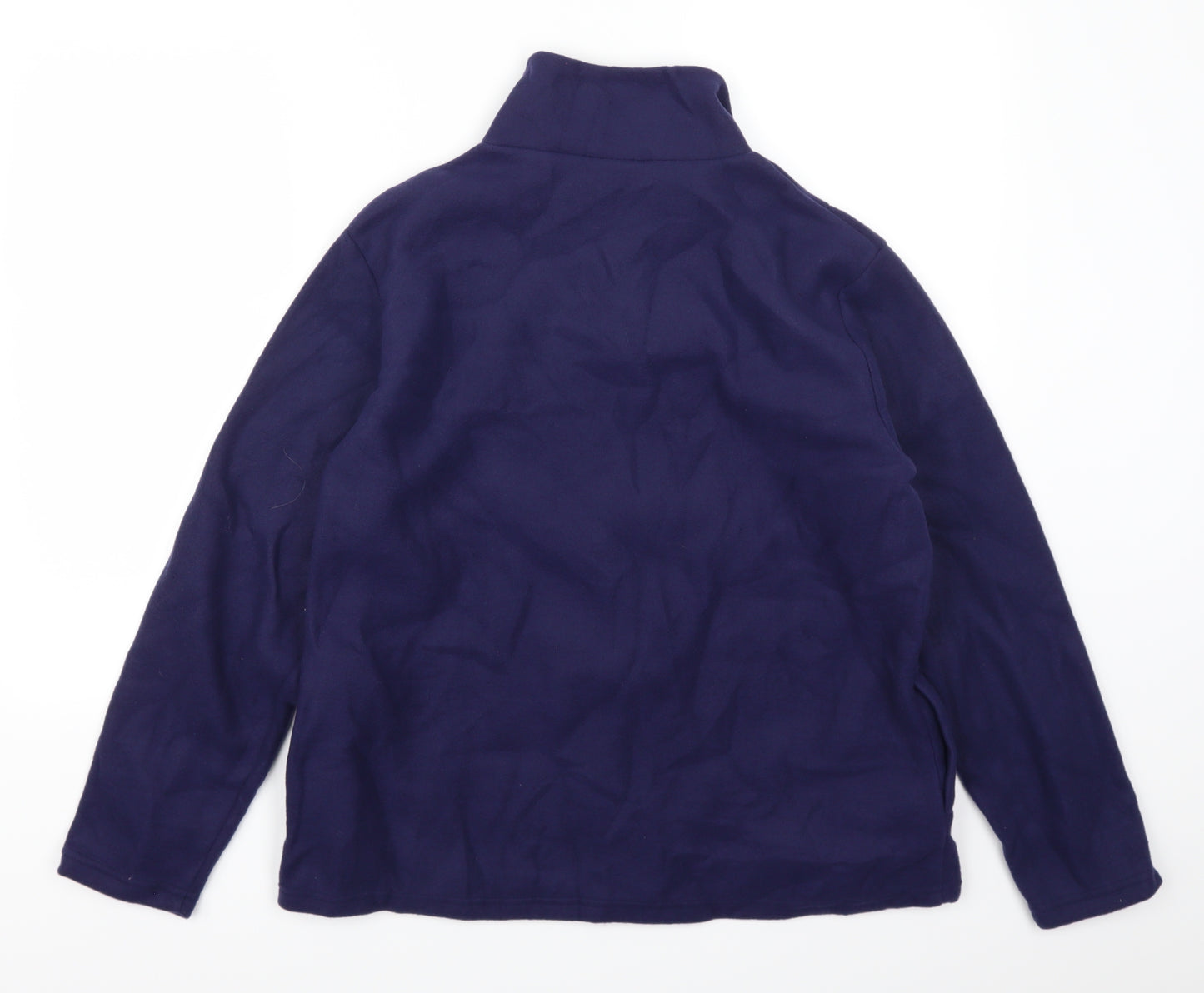 Anne De Lancay Womens Blue  Fleece Jacket  Size M