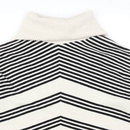 Gerge Womens Beige Striped  Pullover Jumper Size L