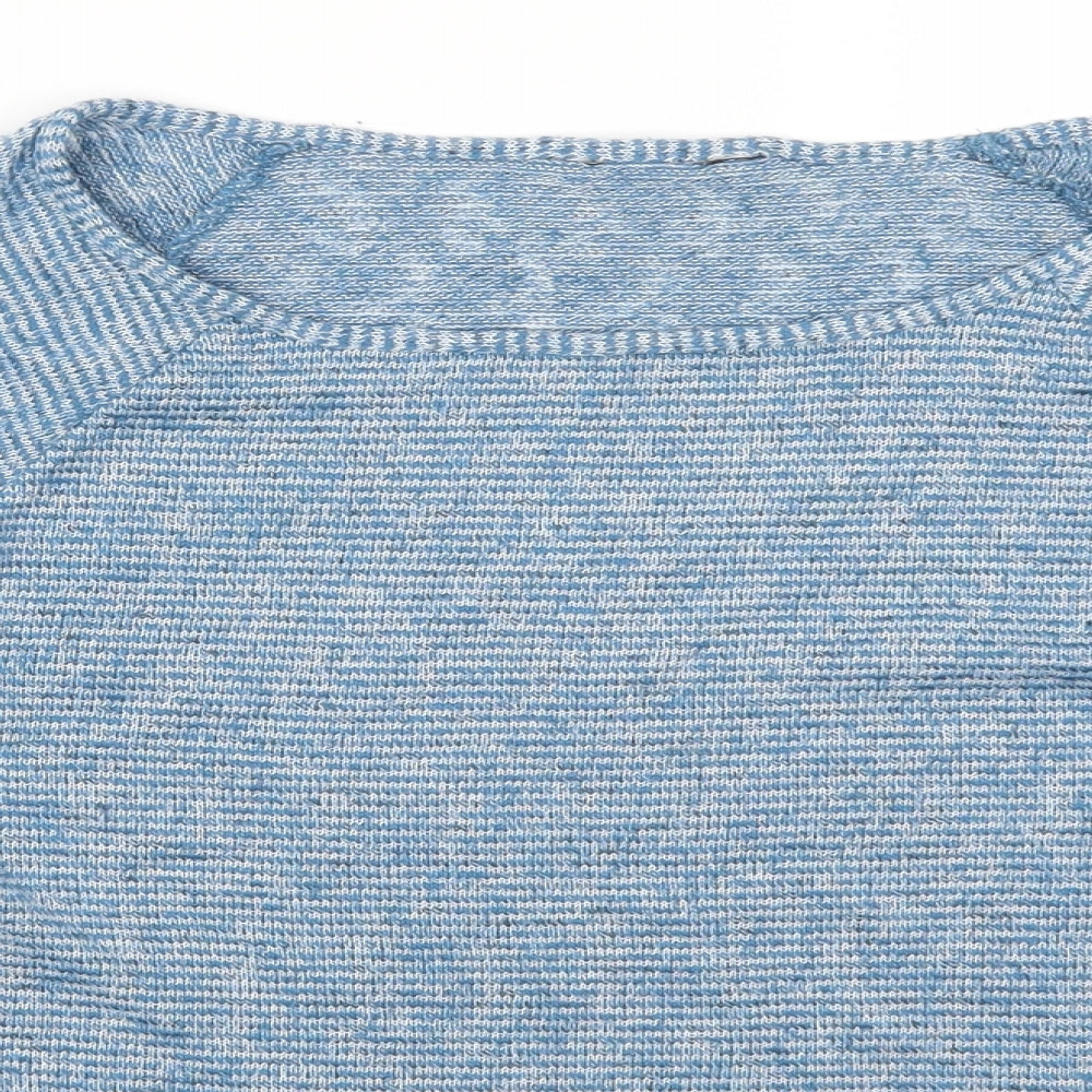 Dorothy Perkins Womens Blue Striped  Basic T-Shirt Size 12